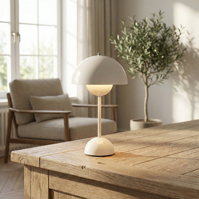 Bordslampa Batteri Svamplampa Flowerbud – Batteridriven LED med 5000 mAH för Mysig Belysning 1