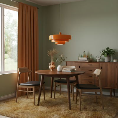 Pendellampa i Bauhaus-stil med Metallskärm – Elegant Taklampa för Sovrum och Matsal 2