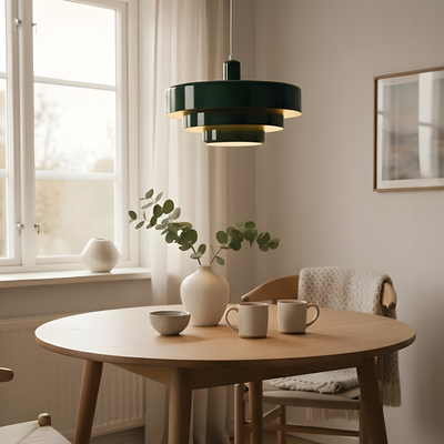Pendellampa i Bauhaus-stil med Metallskärm – Elegant Taklampa för Sovrum och Matsal 7