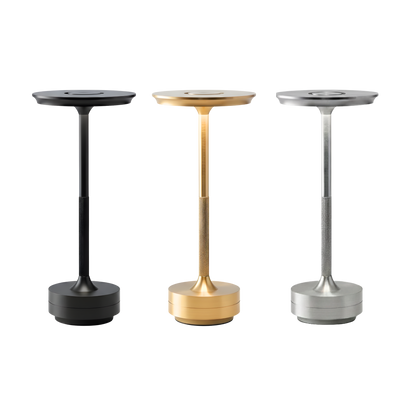 Portabel Bordslampa Mässing med Uppladdningsbart Batteri och Touchdimmer – Liten och Elegant Design för Inomhus och Utomhus 1