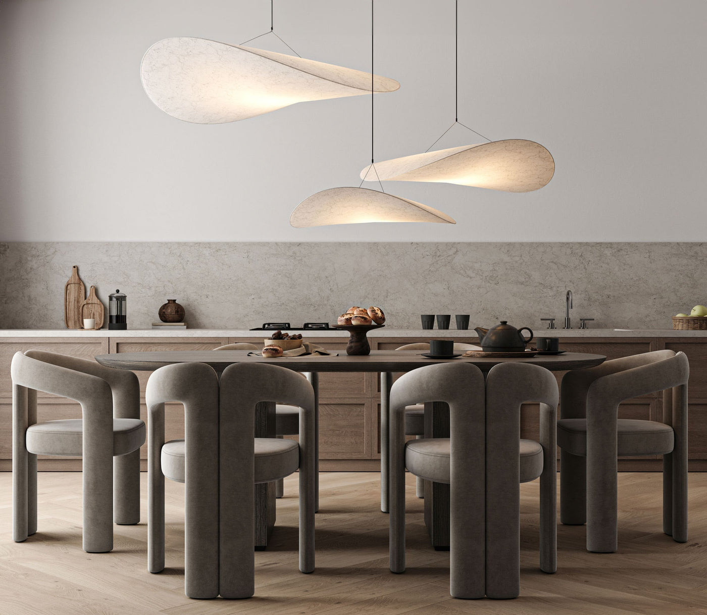 Taklampa Nimbus – Modern Molnliknande Taklampa för Vardagsrum och Sovrum, Finns i 60/80/100 cm 2