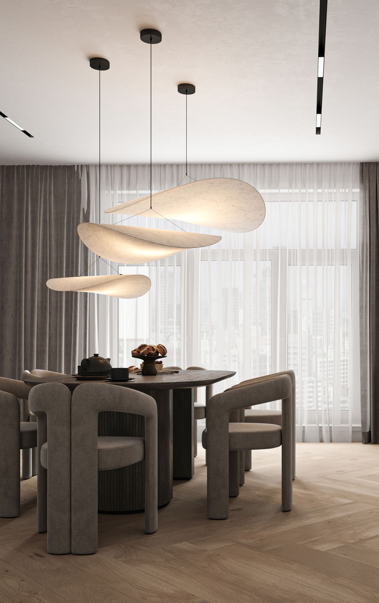 Taklampa Nimbus – Modern Molnliknande Taklampa för Vardagsrum och Sovrum, Finns i 60/80/100 cm 6